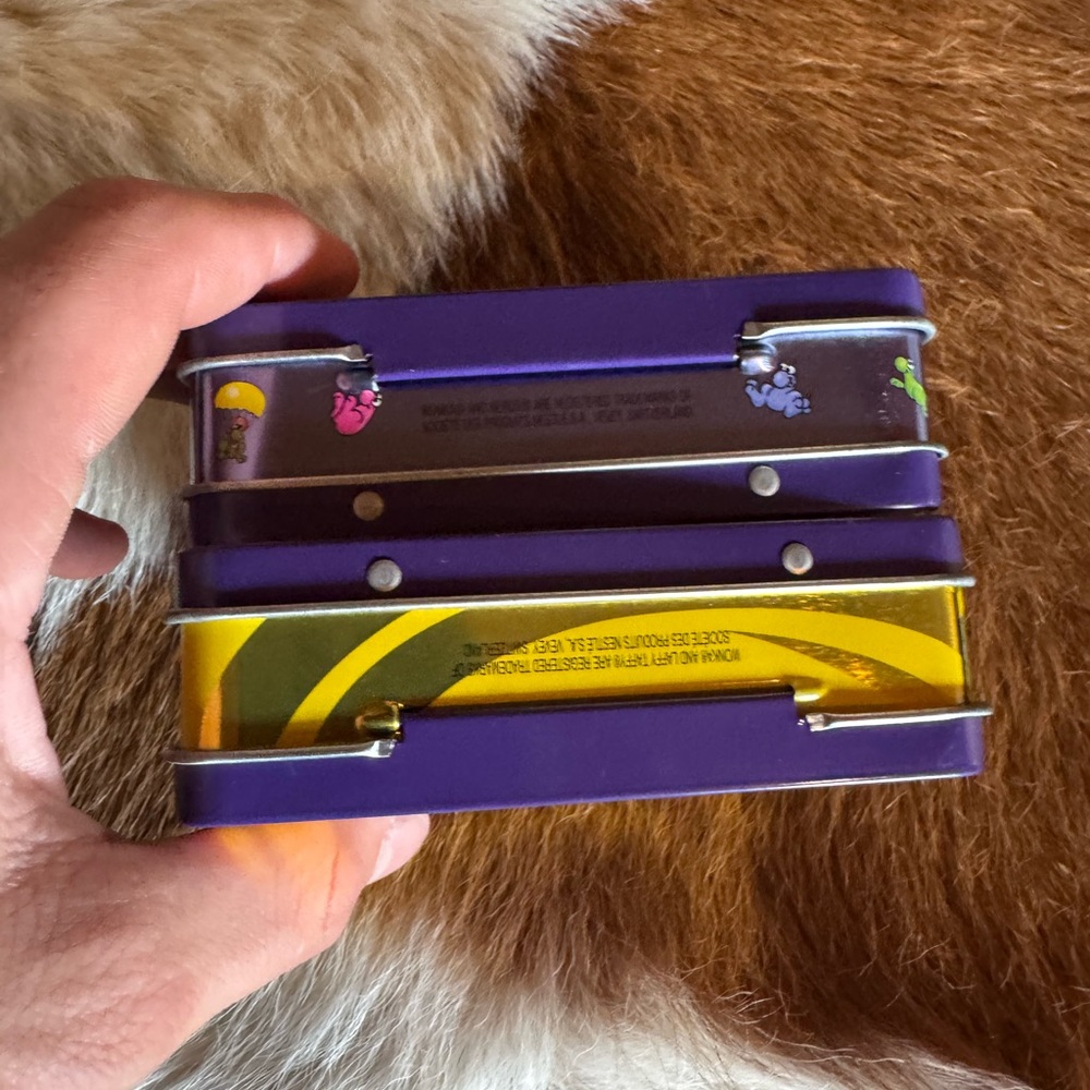 Wonka Laffy Taffy & Nerds Tin Lunchbox Set - Purple/Yellow - Picture 4 of 5
